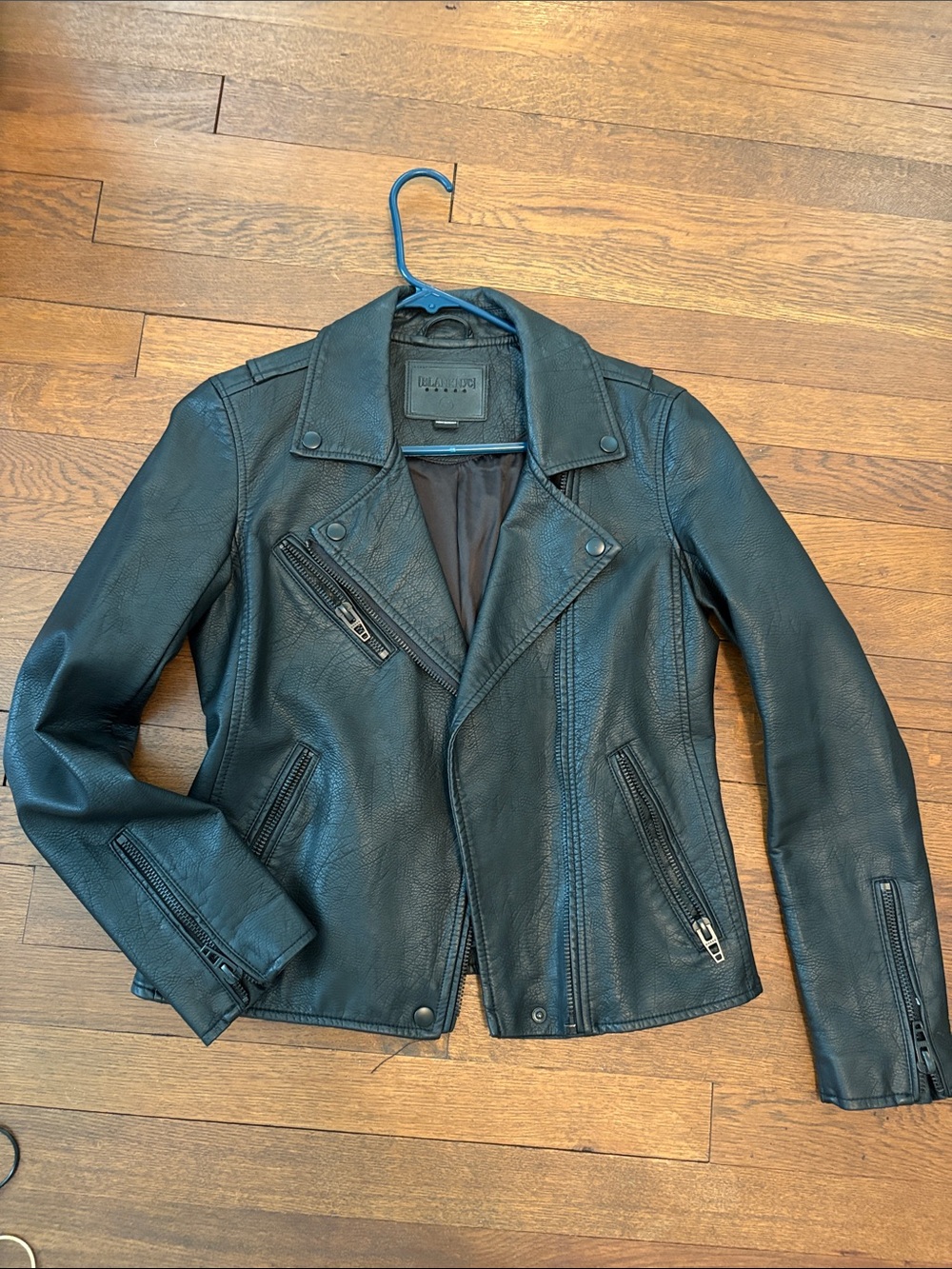 Blank NYC Black Leather Moto Jacket